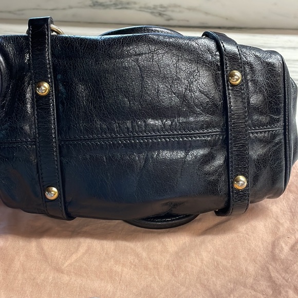 Miu Miu Bow Vitello Bag in Black w/ gold hardware - Picture 8 of 15